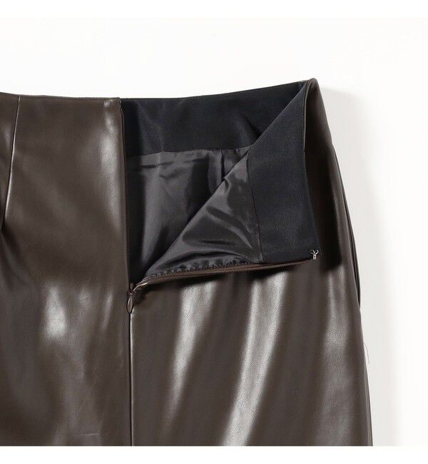Demi-Luxe BEAMS 「フェイクレザー セミタイトスカート」|スカート|