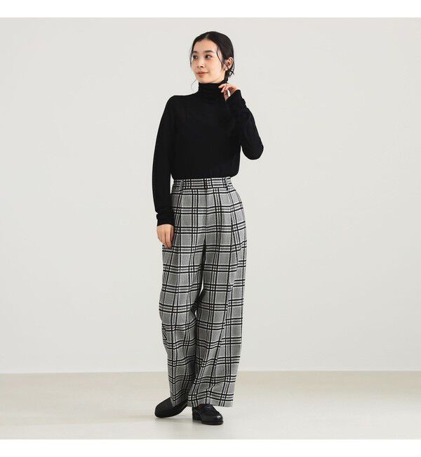 Demi-Luxe BEAMS 「AK+1 / 1タック ウール ワイドパンツ」|チノ|