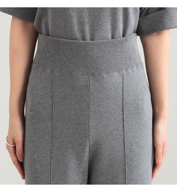 Demi-Luxe BEAMS 「AK+1 / スムース ニットパンツ」|チノ|