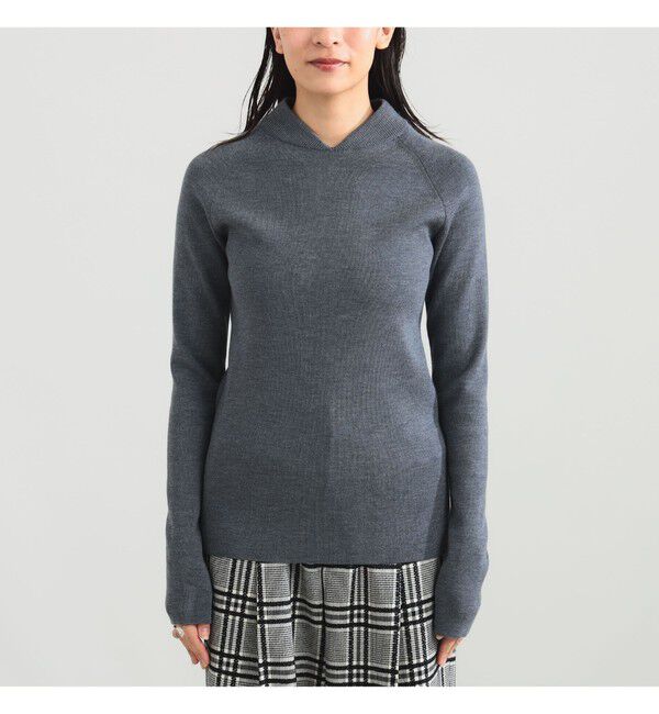 Demi-Luxe BEAMS 「AK+1 / MA-1 リブカラー プルオーバー」|ニット・セーター|