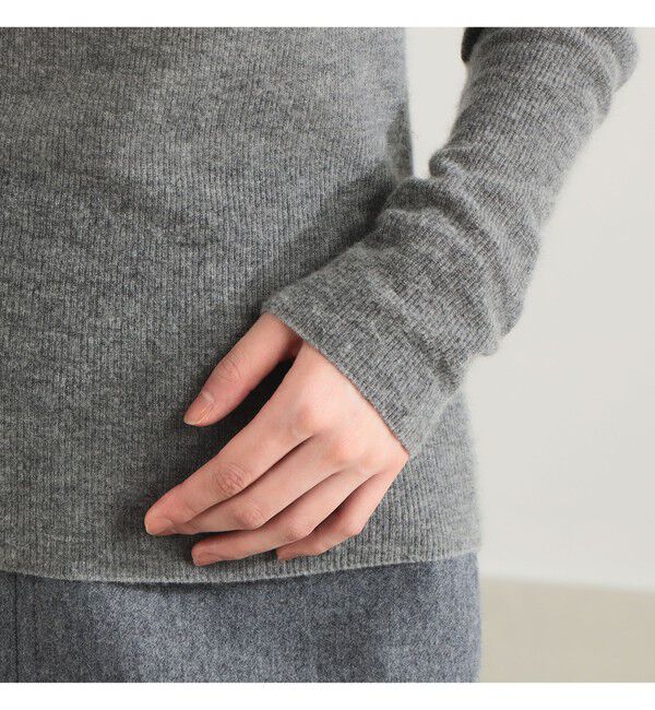 Demi-Luxe BEAMS 「AK+1 / 片畦 アシメトリーネック プルオーバー」|ニット・セーター|