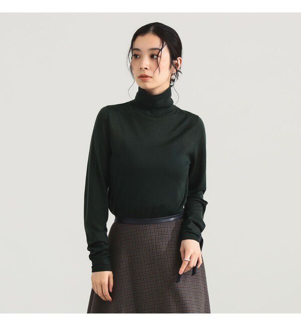 Demi-Luxe BEAMS 「AK+1 / 18ゲージ ハイネック プルオーバー」|ニット・セーター|