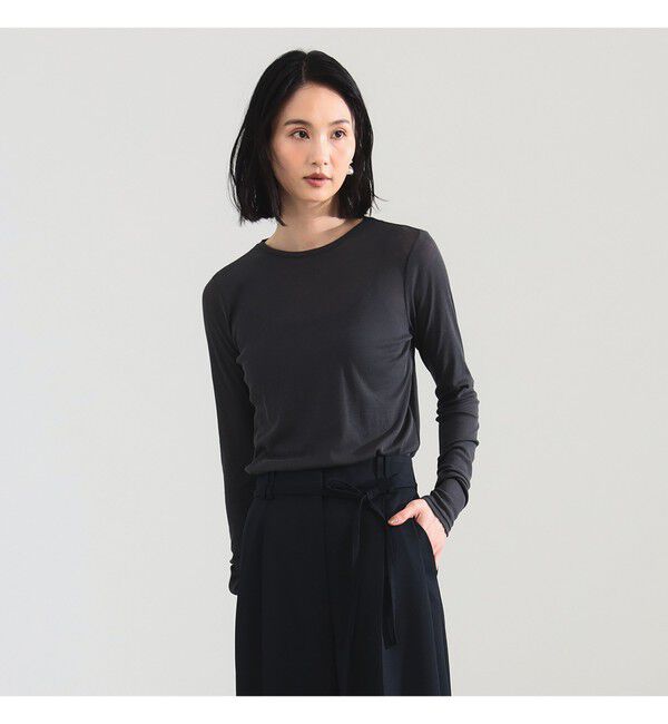 Demi-Luxe BEAMS 「シアーコットン ロングスリーブT」|Tシャツ・カットソー|