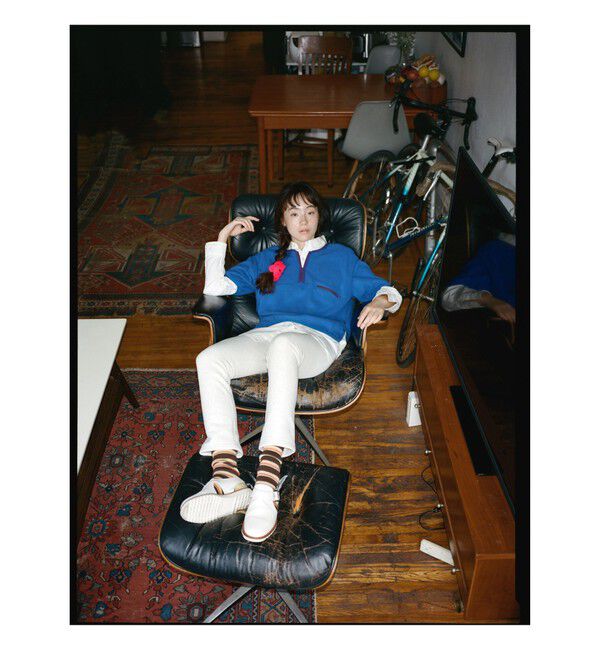 BEAMSBOY「【別注】Champion / バックプリント リバースウィーブ(R) スウェット パンツ」|チノ|