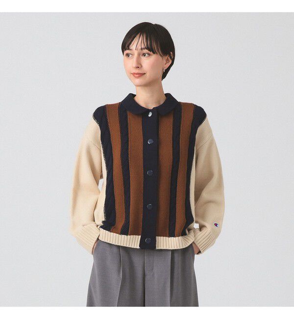 Ray BEAMS 「【別注】Champion / ニット カーディガン」|ニット・セーター|