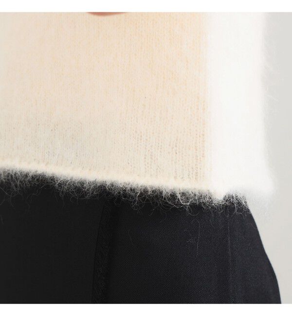 Demi-Luxe BEAMS 「モヘヤ ハーフスリーブ 2WAY プルオーバー」|ニット・セーター|