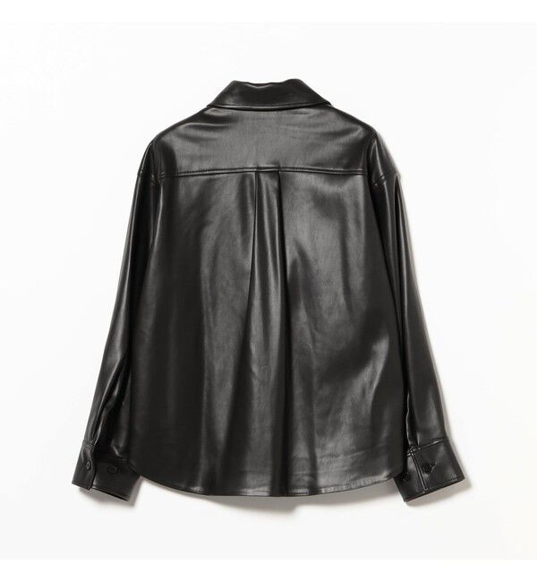 Demi-Luxe BEAMS 「フェイクレザー シャツジャケット」|ダッフルコート|