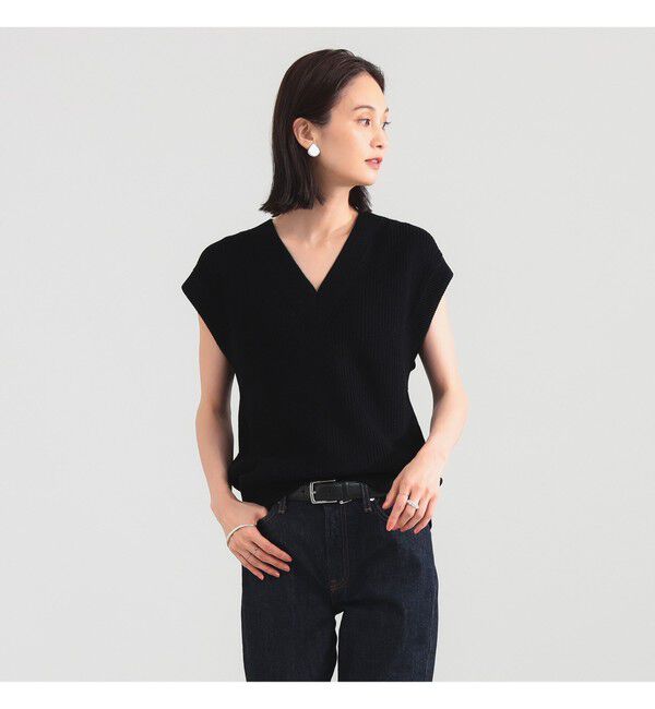 Demi-Luxe BEAMS 「コットン 畦編みベスト」|ニット・セーター|