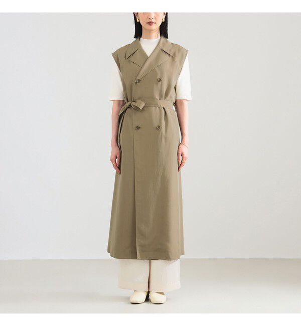 Demi-Luxe BEAMS 「ノースリーブ ロングトレンチ ワンピース」|ワンピース|
