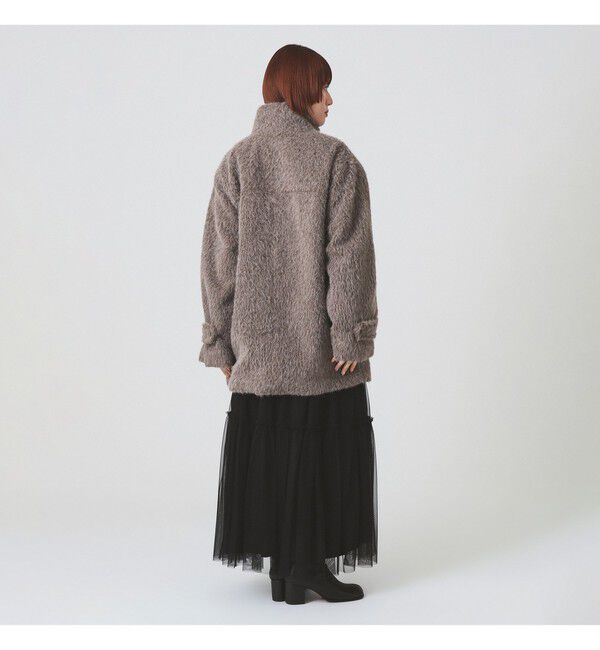 Ray BEAMS 「シャギースタンド カラー ハーフ コート」|その他|