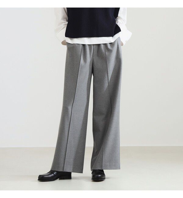 Demi-Luxe BEAMS 「ウールライク イージーパンツ」|チノ|