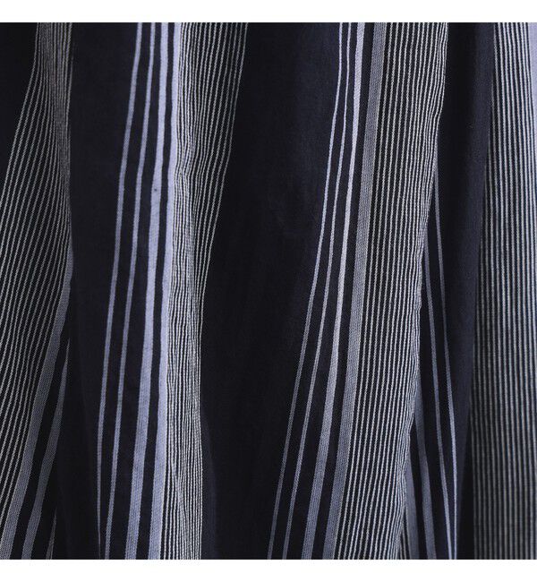 Demi-Luxe BEAMS 「ne Quittez pas / ボイル ストライプ パネル ワンピース」|ワンピース|