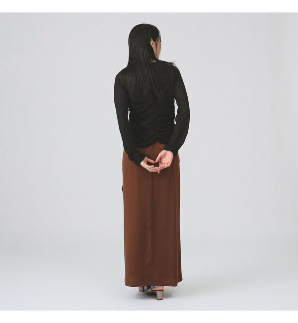 Ray BEAMS 「シャーリング ギャザー カーディガン」|カーディガン|