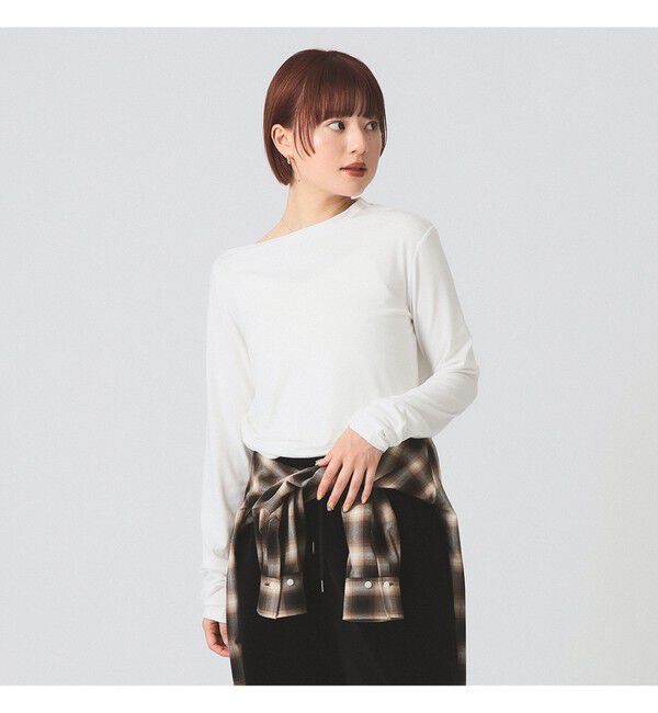 Ray BEAMS 「アシメ ネック ドレープ」|Tシャツ・カットソー|