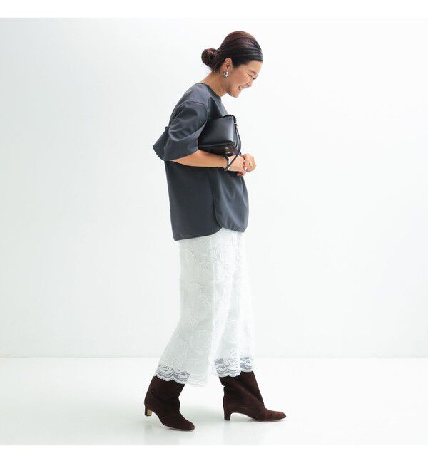 Demi-Luxe BEAMS 「スカラレース タイトスカート」|スカート|