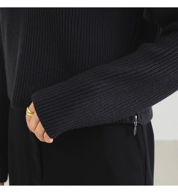 Demi-Luxe BEAMS 「サイドジップ リブ プルオーバー ニット .M」|ニット・セーター|