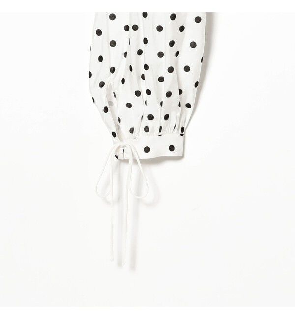 Ray BEAMS 「ドット センター ギャザー ブラウス」|シャツ・ブラウス|