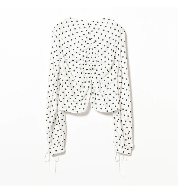 Ray BEAMS 「ドット センター ギャザー ブラウス」|シャツ・ブラウス|