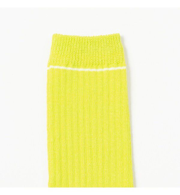 Ray BEAMS 「リネン ライン ソックス」|ソックス|