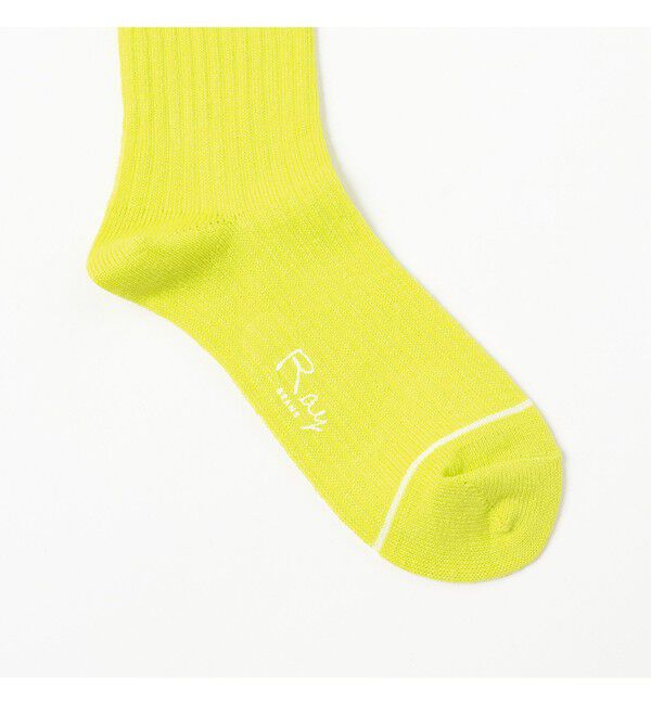 Ray BEAMS 「リネン ライン ソックス」|ソックス|