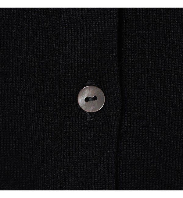 Ray BEAMS 「14ゲージ ショート丈 クルーネック カーディガン」|カーディガン|