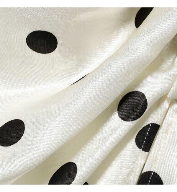 Ray BEAMS 「ドット サテン フリル スカート」|スカート|