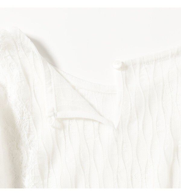 Ray BEAMS 「レース テープ キリカエ Tシャツ」|Tシャツ・カットソー|