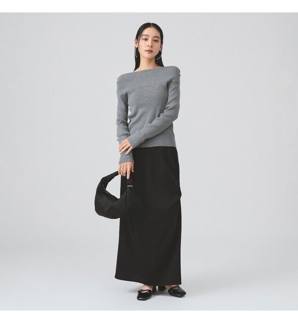 Ray BEAMS 「リブ オフショルダー ニット」|ニット・セーター|