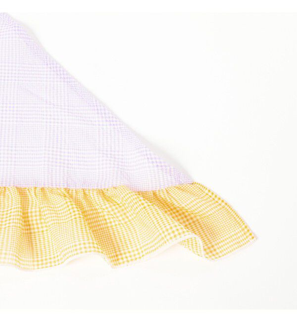 BEAMSBOY「2トーン フリル ストール」|マフラー|