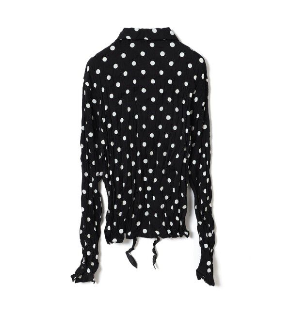 Ray BEAMS 「ドット クリンクル フリル シャツ」|シャツ・ブラウス|
