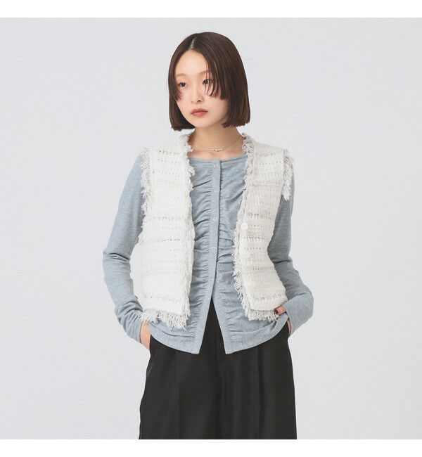 Ray BEAMS 「ツイード ニット ベスト」|ベスト・ジレ|