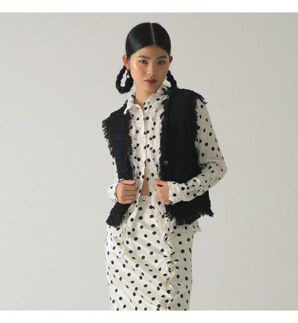 Ray BEAMS 「ツイード ニット ベスト」|ベスト・ジレ|