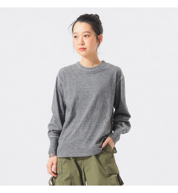 BEAMSBOY「【別注】Healthknit / クルーネック ロングスリーブ Tシャツ」|Tシャツ・カットソー|H.CHARCOAL