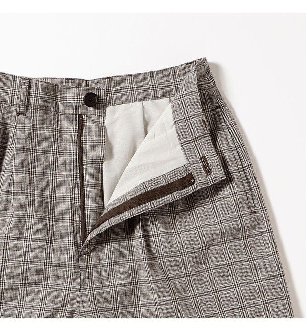 BEAMSBOY「チェック スラックス」|チノ|