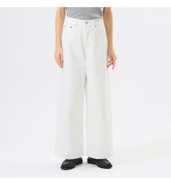 BEAMSBOY「ワイド デニム パンツ」|チノ|