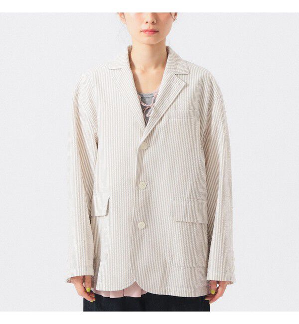 BEAMSBOY「シアサッカー ジャケット」|テーラードジャケット|