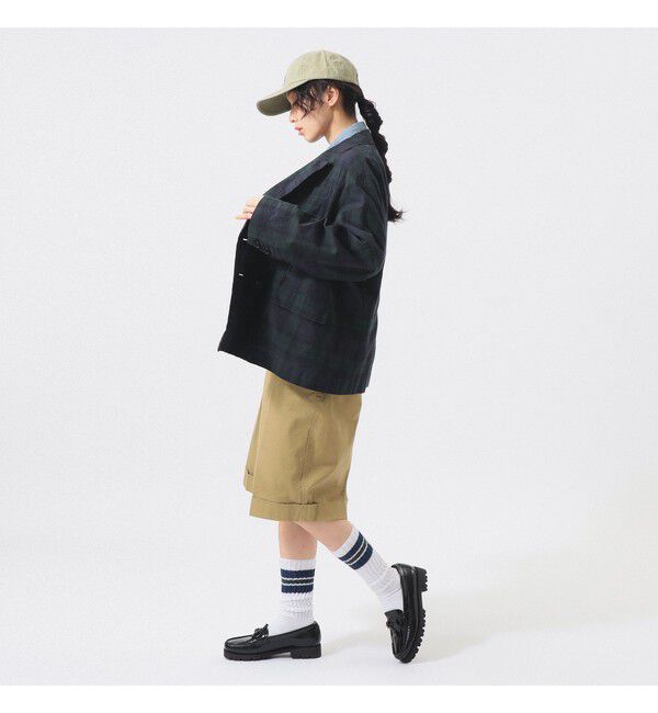 BEAMSBOY「チェック ダブル ジャケット」|テーラードジャケット|