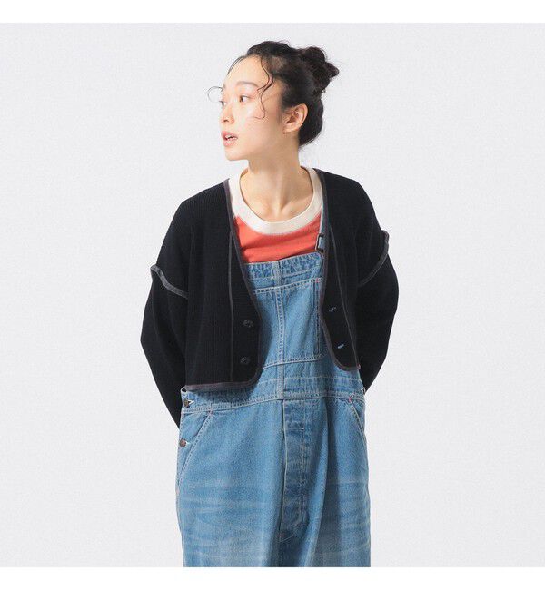 BEAMSBOY「ショート ミリタリー ライナー カーディガン」|ニット・セーター|