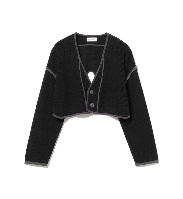 BEAMSBOY「ショート ミリタリー ライナー カーディガン」|ニット・セーター|