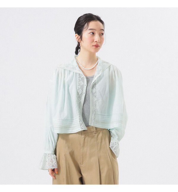 BEAMSBOY「ヴィンテージ レース ブラウス」|シャツ・ブラウス|