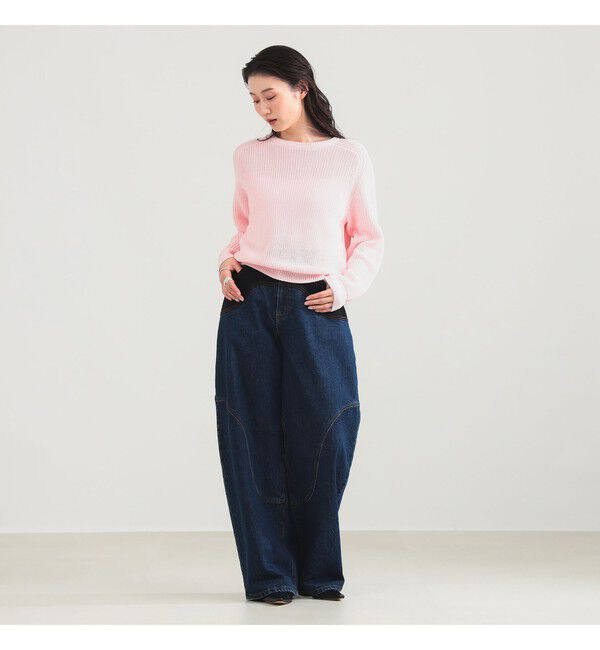 Demi-Luxe BEAMS 「5ゲージ コットン 畦編み プルオーバー」|ニット・セーター|