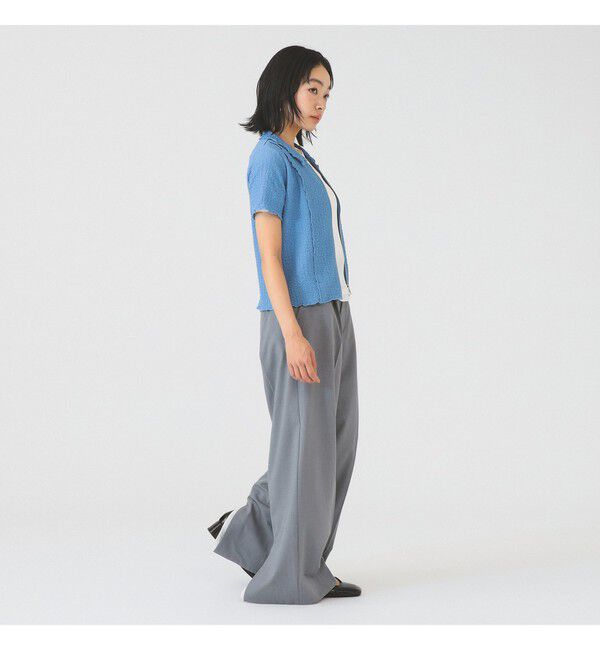 Ray BEAMS 「シュリンクメロー ジップ ポロ カーディガン」|カーディガン|