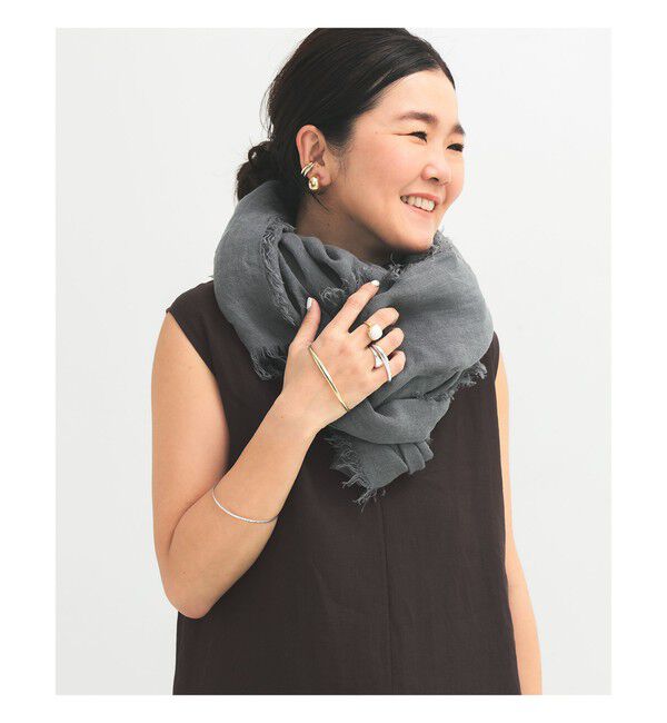 Demi-Luxe BEAMS 「ASAUCE MELER / リネン ガーゼ ストール」|ストール|