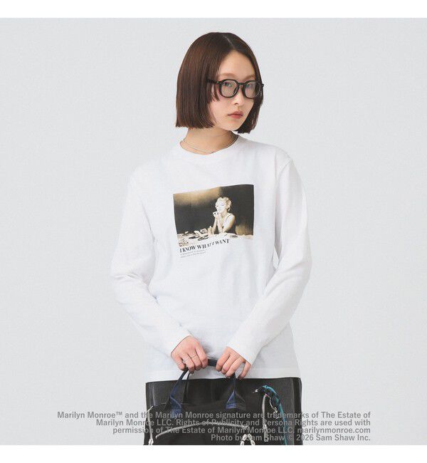 Ray BEAMS 「【別注】GOOD ROCK SPEED / Marilyn Monroe ロングスリーブ Tシャツ」|Tシャツ・カットソー|