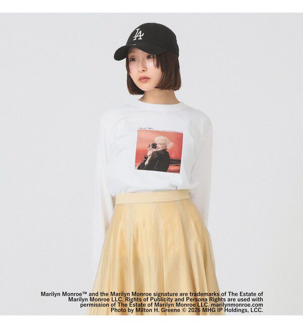 Ray BEAMS 「【別注】GOOD ROCK SPEED / Marilyn Monroe ロングスリーブ Tシャツ」|Tシャツ・カットソー|WHITE*RED