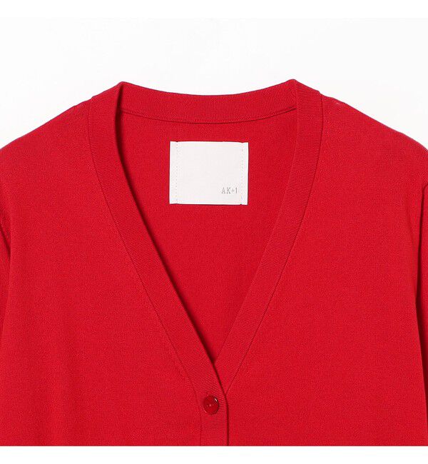 Demi-Luxe BEAMS 「AK+1 / 16ゲージ スビンコットン Vネック カーディガン」|ニット・セーター|