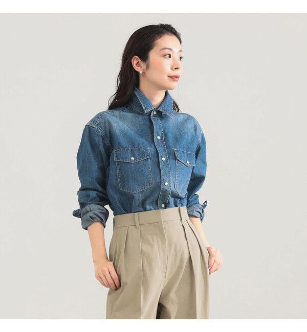 Demi-Luxe BEAMS 「AK+1 / 8オンス ウォッシュド シャツ」|シャツ・ブラウス|