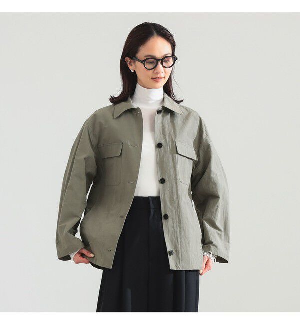Demi-Luxe BEAMS 「ナチュラル ワッシャー ブルゾン」|ブルゾン・スタジャン|KHAKI