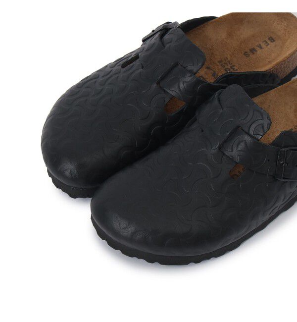 BEAMSBOY「【別注】BIRKENSTOCK / BOSTON &ldquo;BONE PATTERN&rdquo; Smooth BLACK」|サンダル|