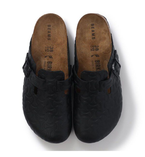 BEAMSBOY「【別注】BIRKENSTOCK / BOSTON &ldquo;BONE PATTERN&rdquo; Smooth BLACK」|サンダル|